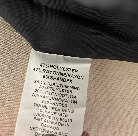 Tristan & Iseut Military Style Navy Blazer/Jacket. Size 2 - Picture 9 of 13